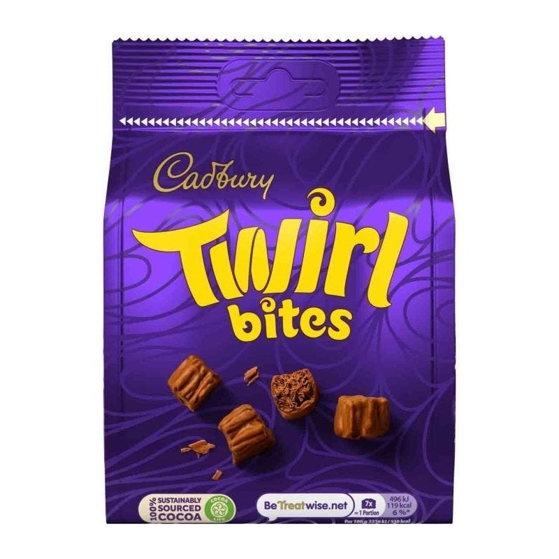 Cadbury Twirl Bites Bag 100gr