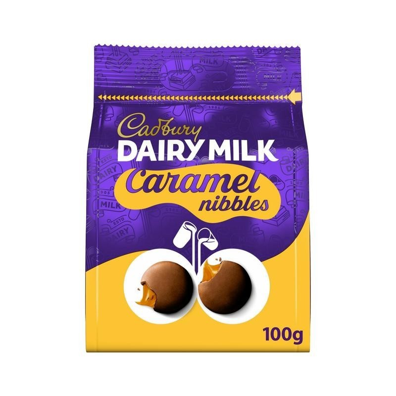 Cadbury Caramel Nibbles Bag 100gr