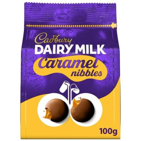 Cadbury Caramel Nibbles Bag 100gr