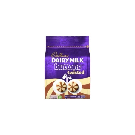 Cadbury Dairy Milk & White Giant buttons TWISTED 100gr