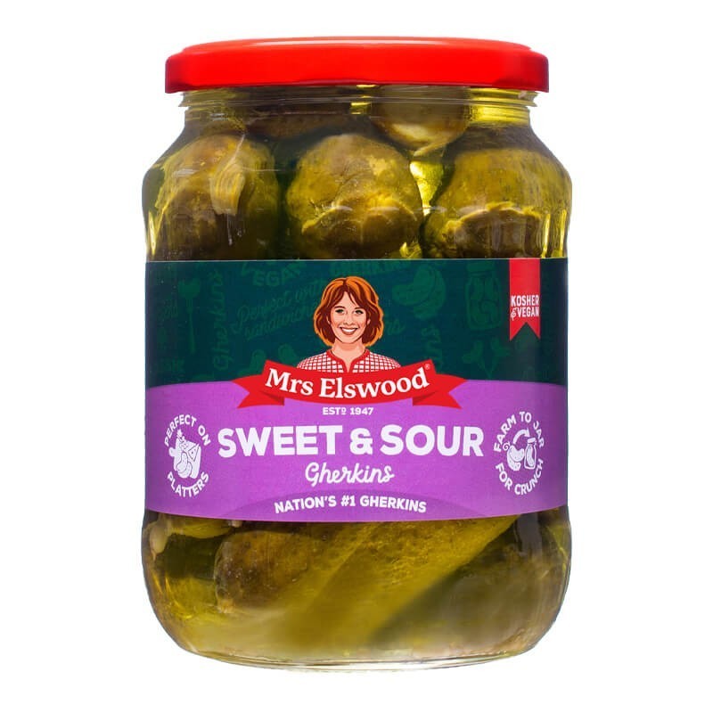 Mrs Elswood αγγουράκια τουρσί γλυκόξινα  670gr