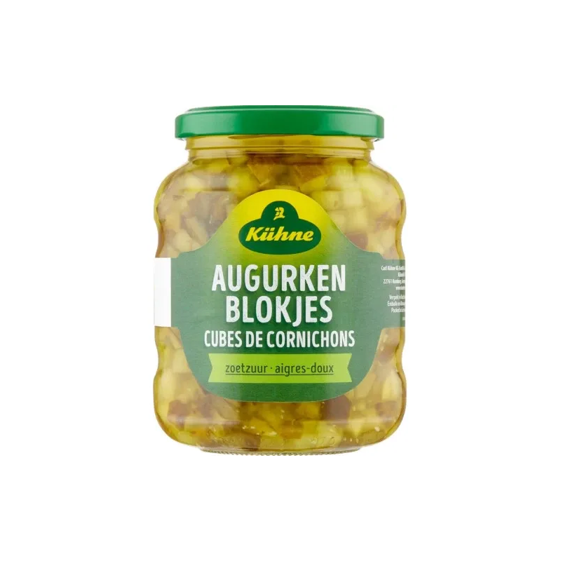 KUHNE κύβοι αγγουράκια τουρσί 330gr