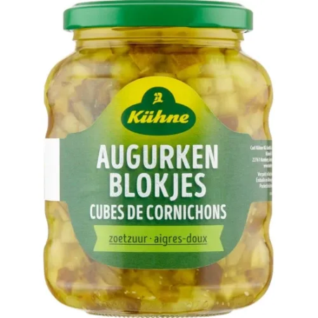 KUHNE κύβοι αγγουράκια τουρσί 330gr