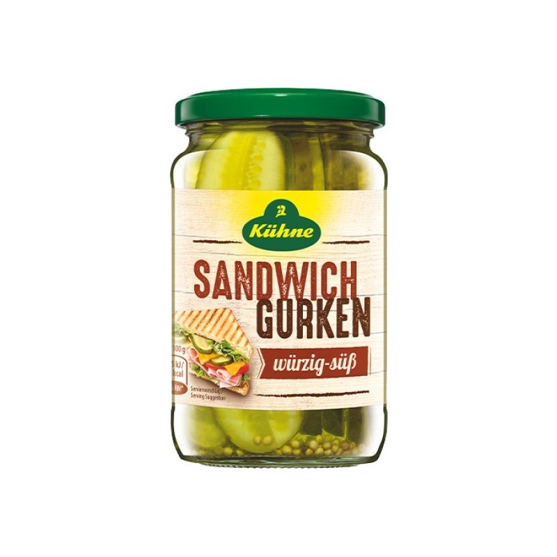 KUHNE ΤΟΥΡΣΙ ΑΓΓΟΥΡΙ σε Μακρόστενα κομμάτια 185gr (330gr)