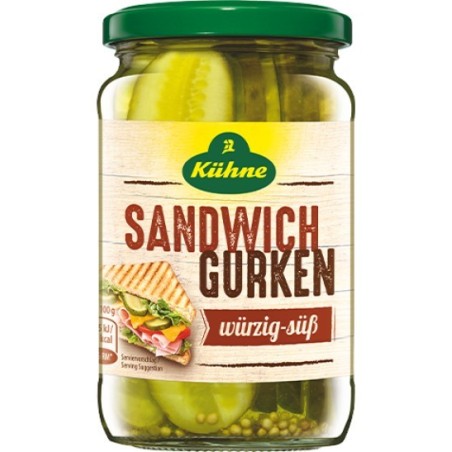 KUHNE ΤΟΥΡΣΙ ΑΓΓΟΥΡΙ σε Μακρόστενα κομμάτια 185gr (330gr)