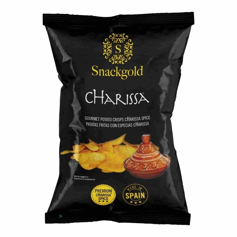 SNACKGOLD Τσίπς με γεύση HARISSA 125 gr.