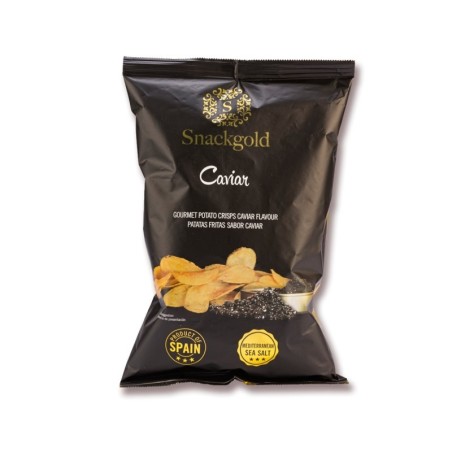SNACKGOLD Τσίπς με γεύση Χαβιάρι 125 gr.