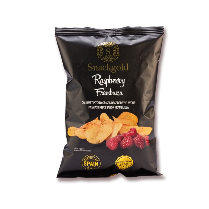 SNACKGOLD Τσίπς με γεύση Raspberry 125 gr.