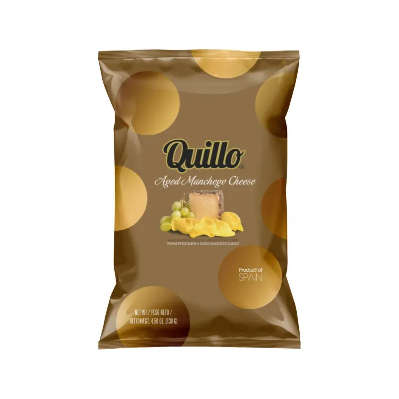 QUILLO Chips Aged Manchego Cheese Flavor 130gr