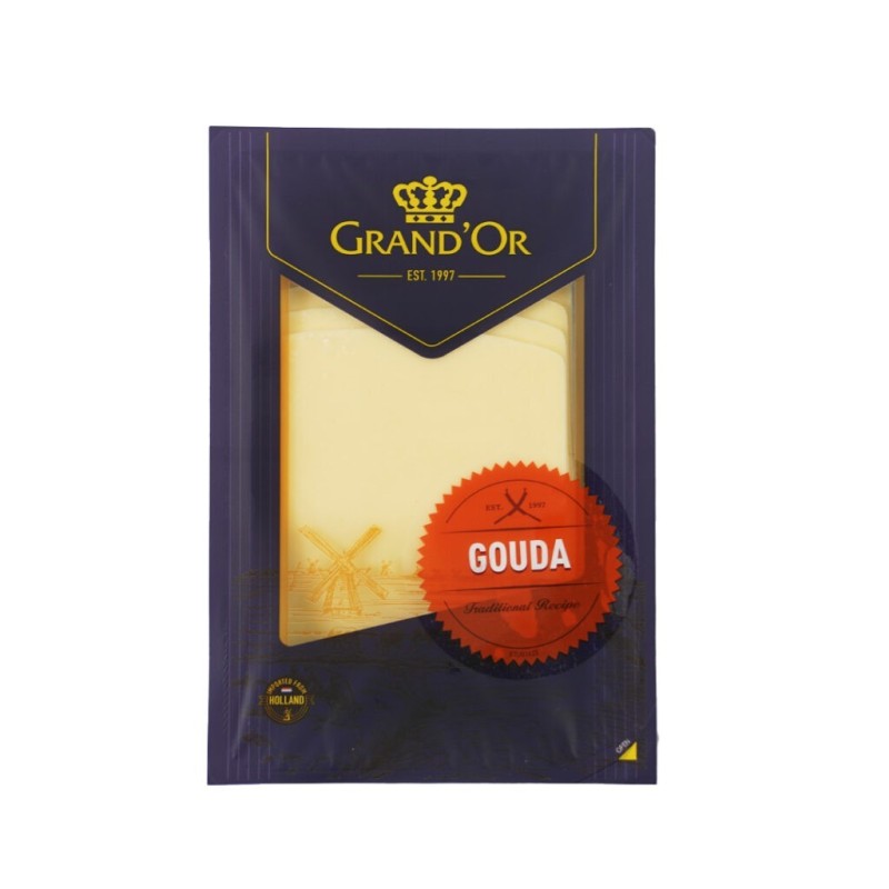 Grand'Or Gouda cheese 48% fat σε φέτες 160gr