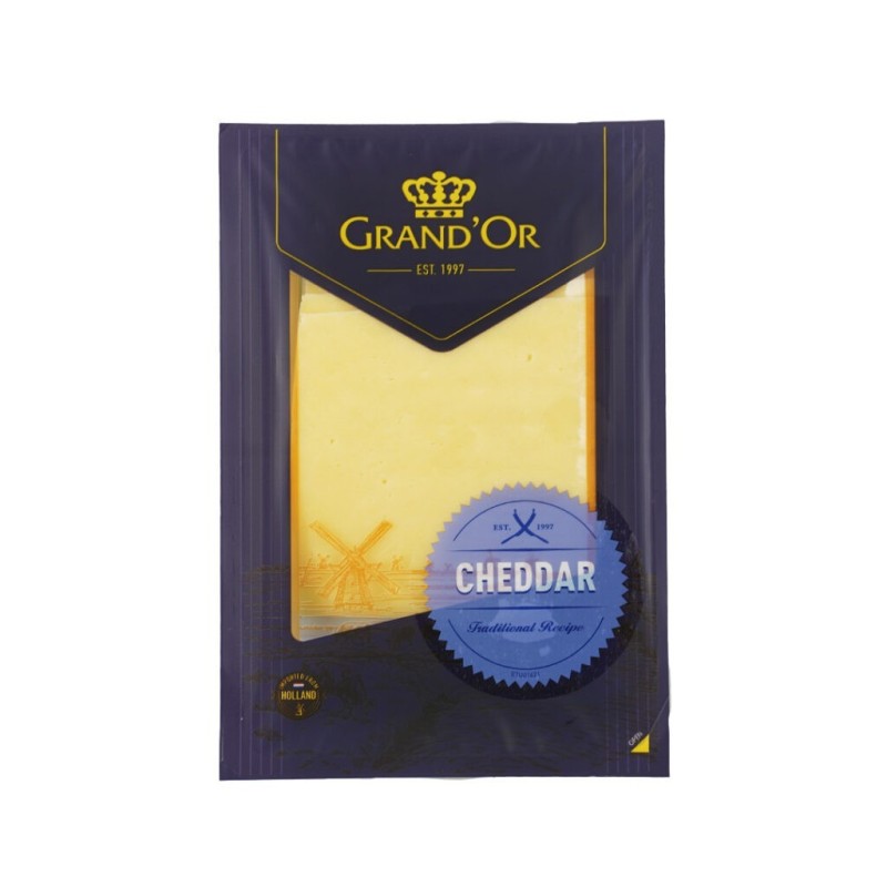 Grand'Or White Cheddar cheese σε φέτες 50% fat 160gr