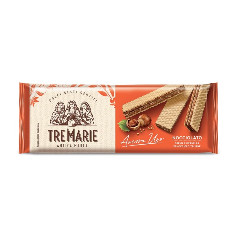 Tre Marie Wafers φουντούκι με κομματάκια φουντουκιού 140gr