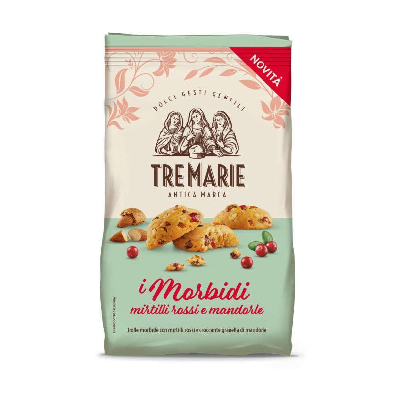 Tre Marie Soft cookies με κράνμπερυ και αμύγδαλα 300gr