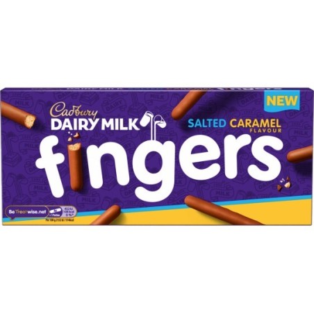 CADBURY Salted Caramel Fingers 114g